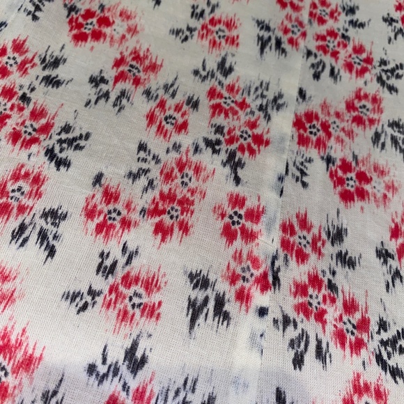 Rebecca Taylor Cotton Floral Print Dress with Cotton Lining Long Sleeve - Picture 2 of 7